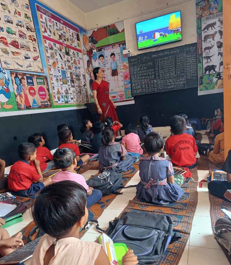 Digital classrooms and collected donation